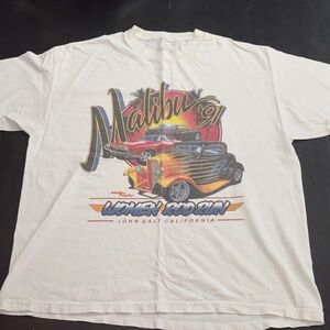 john galt for brandy melville white short sleeve oversized t shirt one size